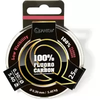 Ø0,40mm Quantum Fluoro Carbon Predator 25m 9,00kg,20,00lbs przeźroczysta